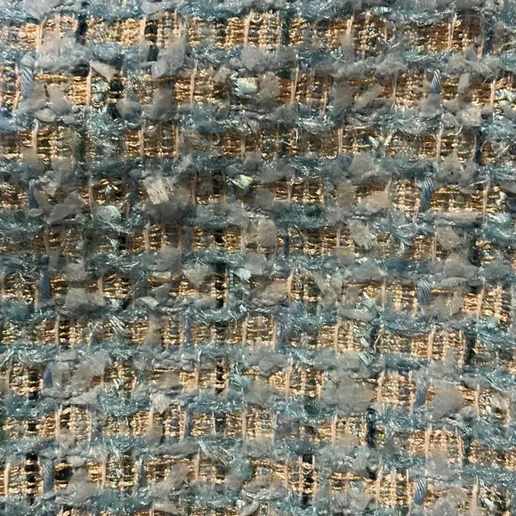 St. John Collection Light Blue Tweed Mini Dress